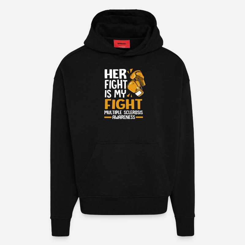Multiple Sclerosis MS - Hoodie- made by SPREAD - SOLID BLACK