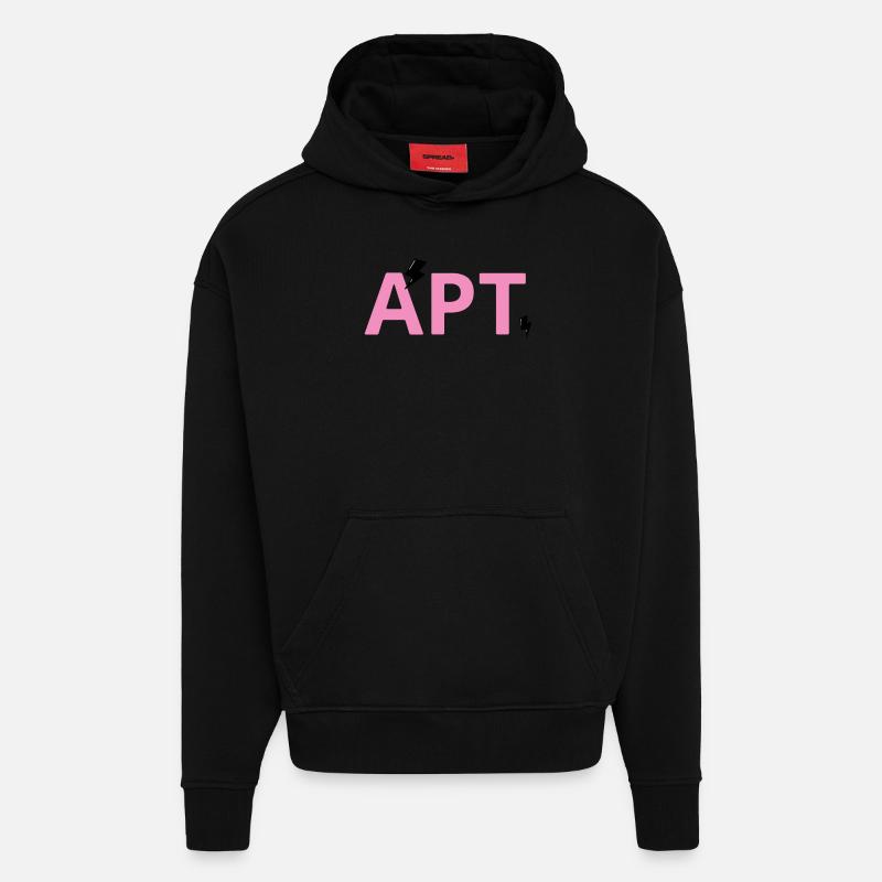 APTE - Sweat à capuche bio épais oversize fabriqué en UE - SOLID BLACK