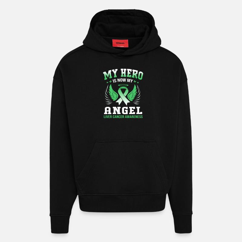Lebererkrankung - Hoodie- made by SPREAD  - SOLID BLACK