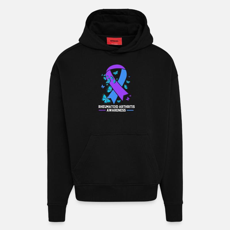 Rheuma Arthritis - Hoodie- made by SPREAD - SOLID BLACK