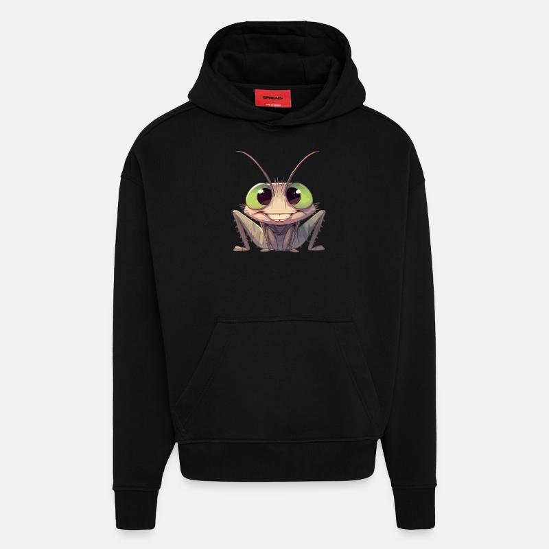 Grillen Grille - Hoodie- made by SPREAD  - SOLID BLACK