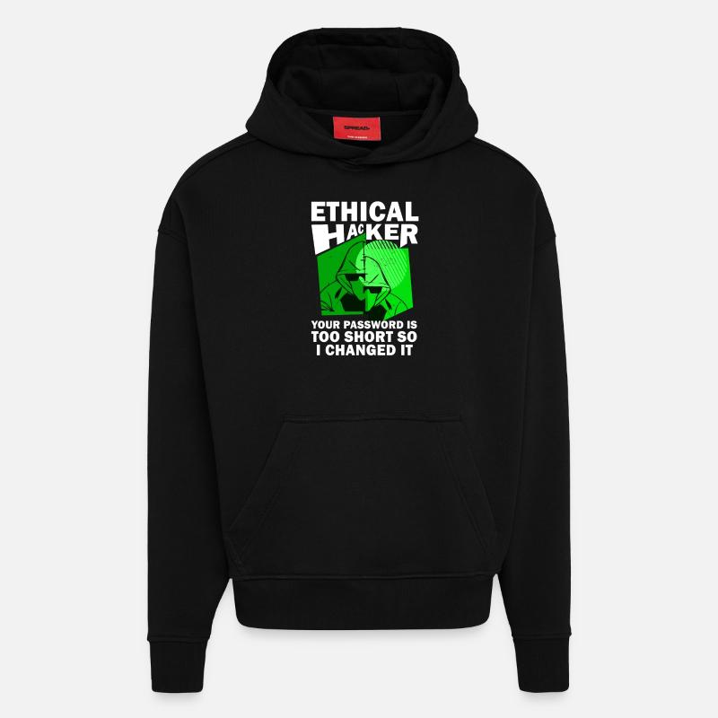 Ethical Hacker Cybersecurity Expertise - Hoodie- made by SPREAD  - SOLID BLACK