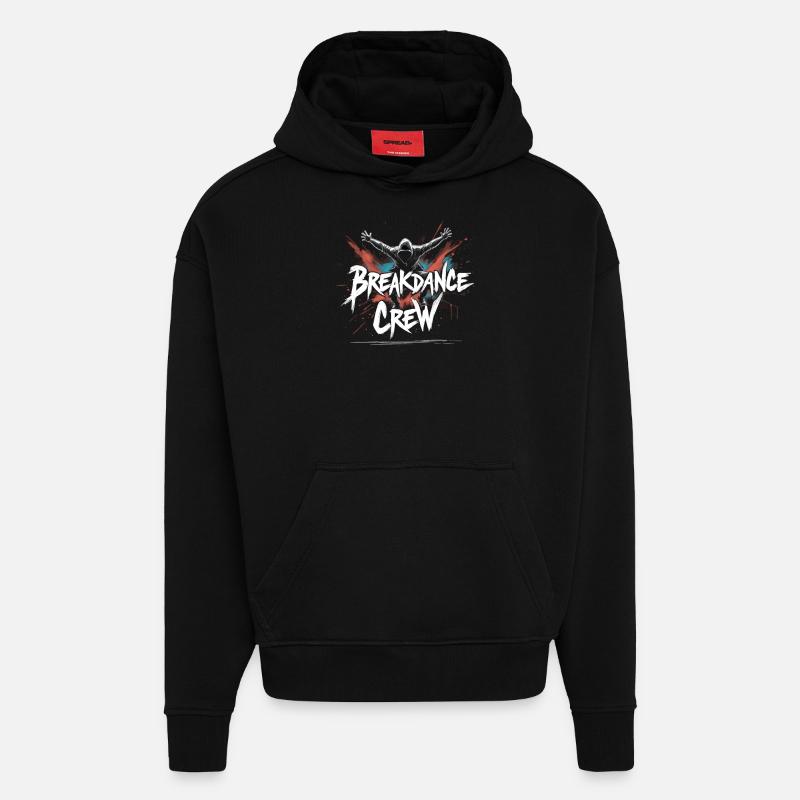 Breakdance Crew Breakdance Breakdancing Breakdance - Hoodie- made by SPREAD - SOLID BLACK
