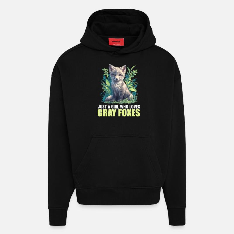 Graufüchse Graufuchs - Hoodie- made by SPREAD  - SOLID BLACK