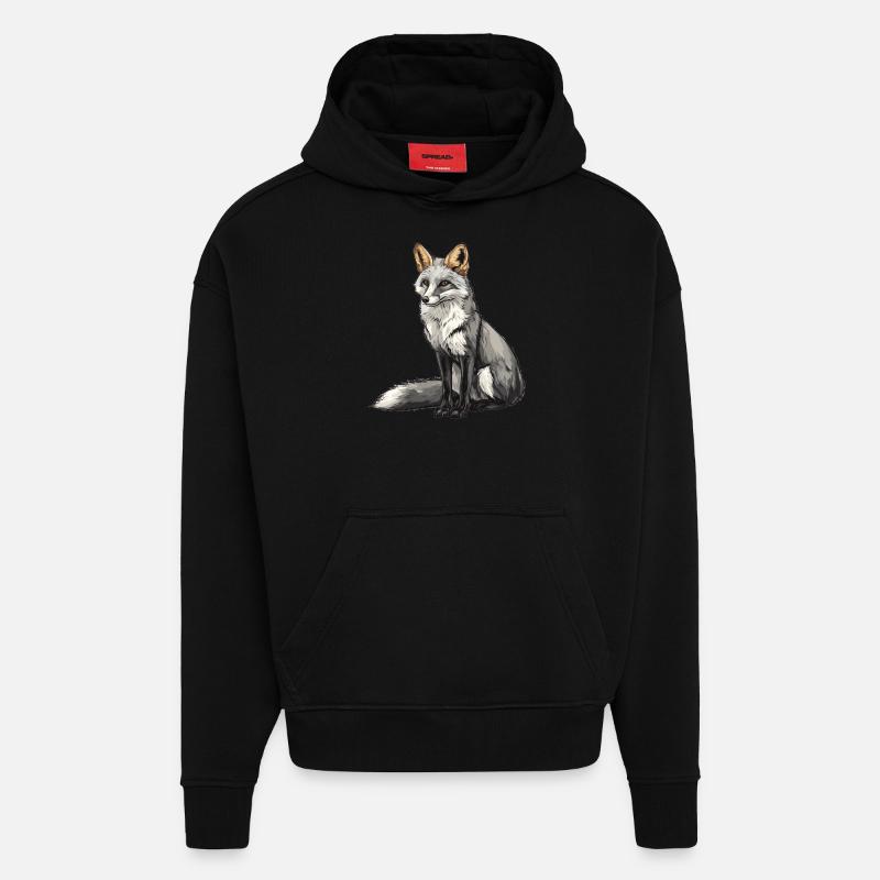 Graufüchse Graufuchs - Hoodie- made by SPREAD  - SOLID BLACK