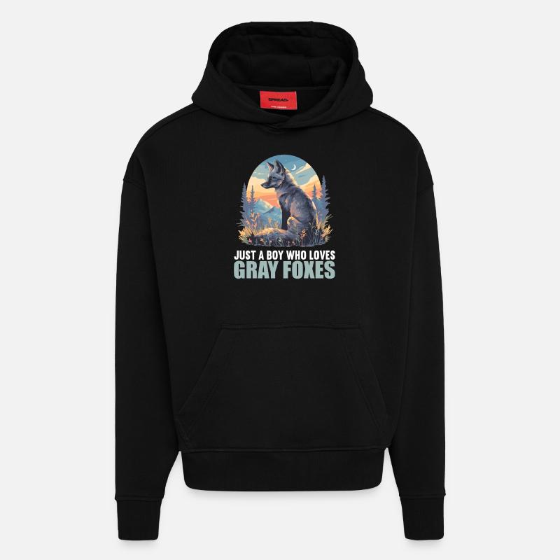 Graufüchse Graufuchs - Hoodie- made by SPREAD  - SOLID BLACK