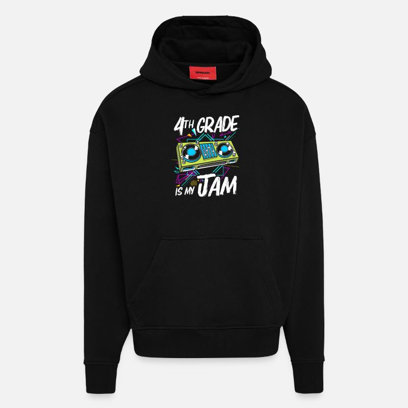 4. Klasse - Hoodie- made by SPREAD  - SOLID BLACK