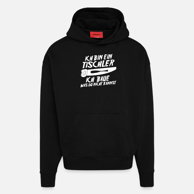 Carpenter, Carpenter, Carpenter - Hoodie- made by SPREAD  - SOLID BLACK