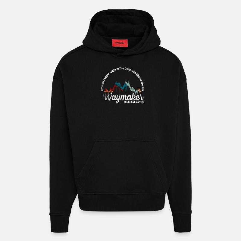 Wegweiser, Versprechenshüter, Wundertäter - Hoodie- made by SPREAD  - SOLID BLACK