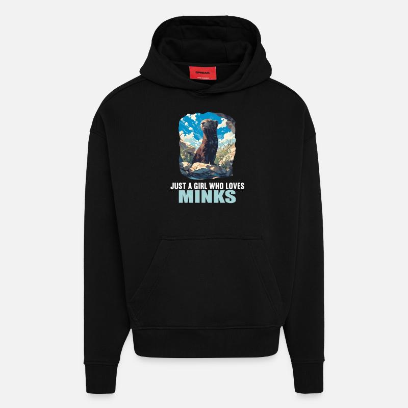 Nerze Nerz - Hoodie- made by SPREAD  - SOLID BLACK