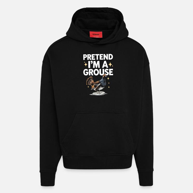 Auerhahn - Hoodie- made by SPREAD  - SOLID BLACK