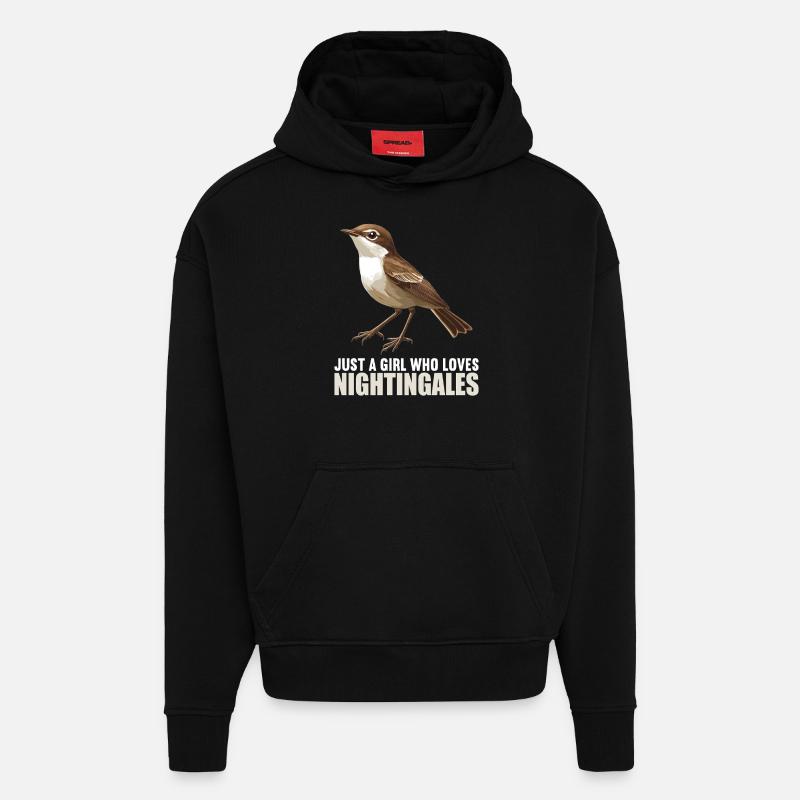 Rossignols Rossignol - Sweat à capuche bio épais oversize fabriqué en UE - SOLID BLACK