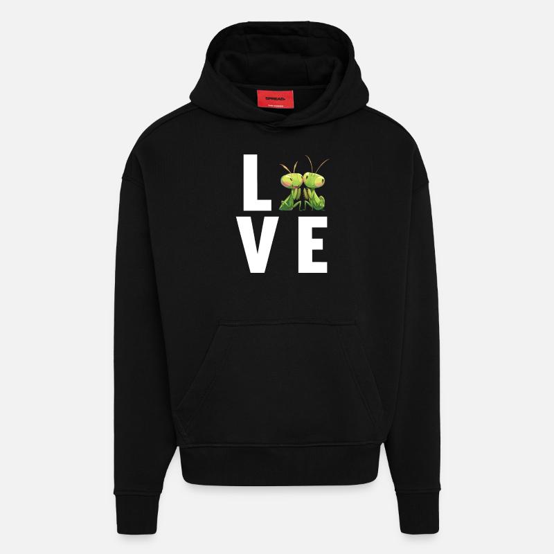 Praying mantises Praying mantis - Hoodie- made by SPREAD  - SOLID BLACK