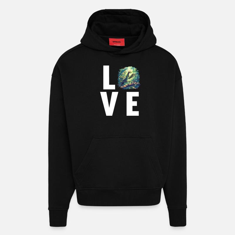 Gottesanbeterinnenen Gottesanbeterin - Hoodie- made by SPREAD  - SOLID BLACK