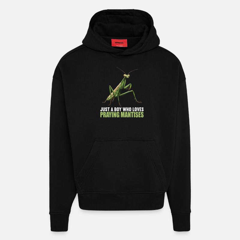 Praying mantises Praying mantis - Hoodie- made by SPREAD - SOLID BLACK