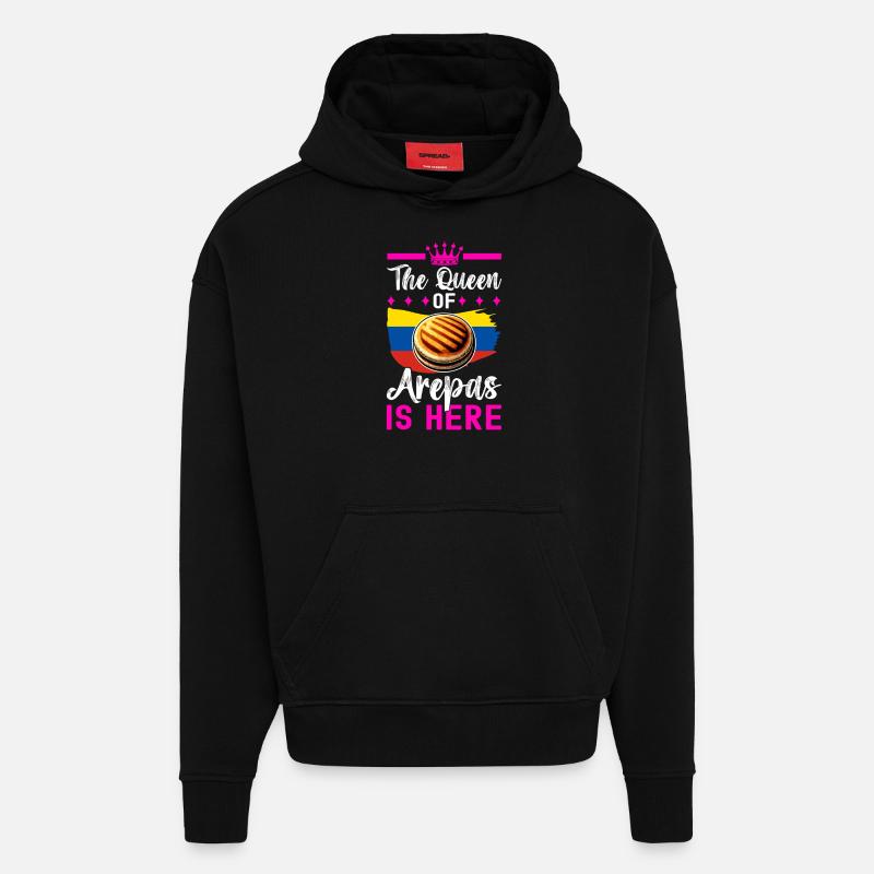 Venezolanische Arepas - Hoodie- made by SPREAD  - SOLID BLACK