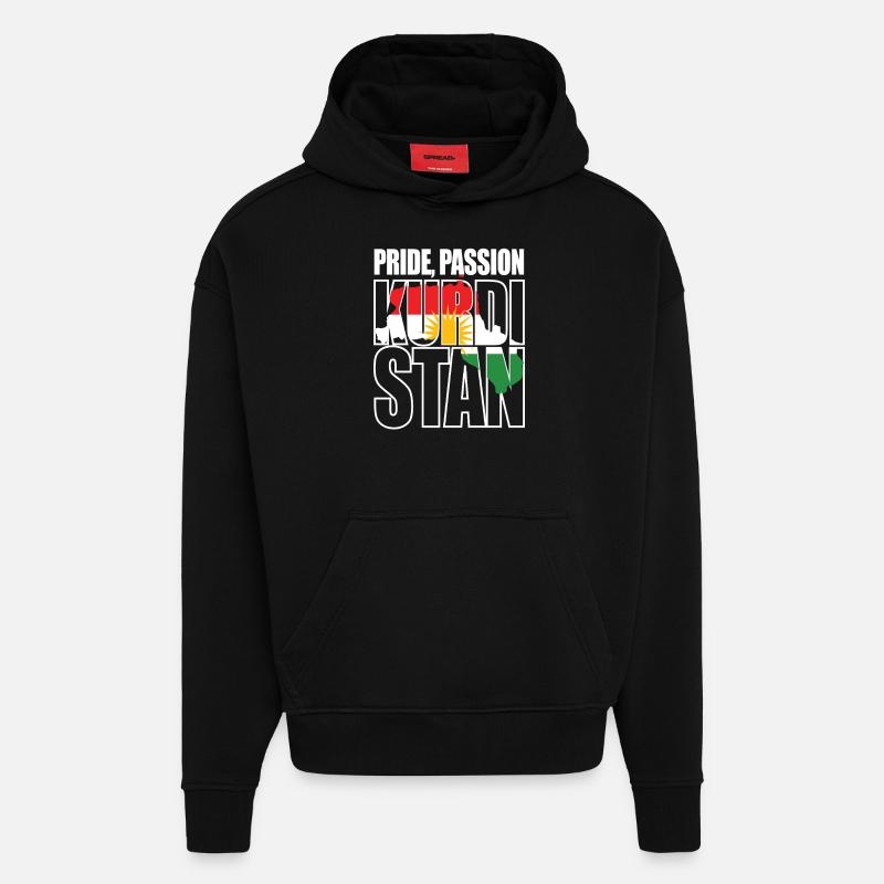 Pride Passion Kurdistan Kurde Kurden - Hoodie- made by SPREAD  - SOLID BLACK