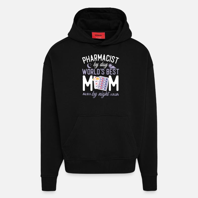 Pharmacy Tech Technician - Hoodie- made by SPREAD  - SOLID BLACK