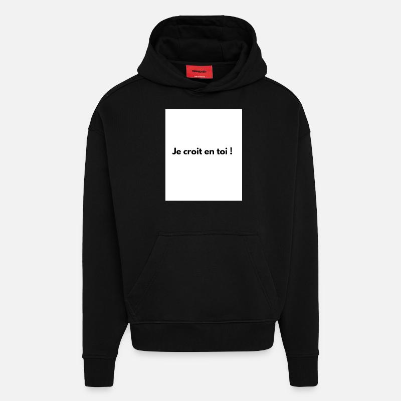 Ich glaube an dich! - Hoodie- made by SPREAD  - SOLID BLACK