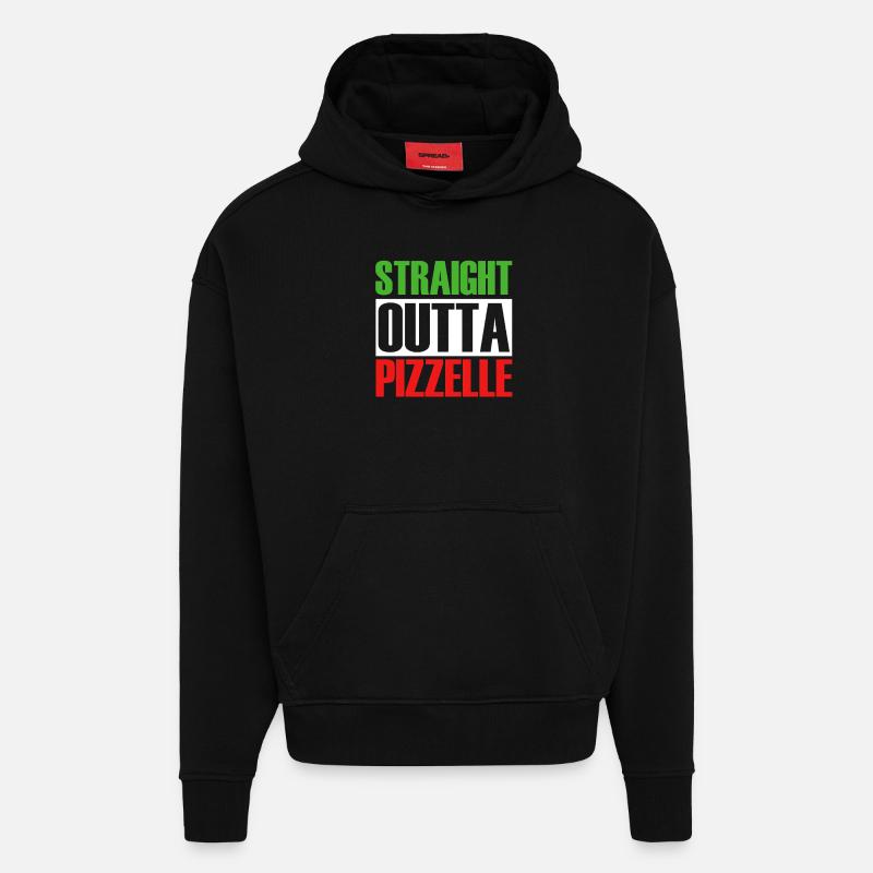 Pizzelle Waffle Biscuit - Hoodie- made by SPREAD - SOLID BLACK
