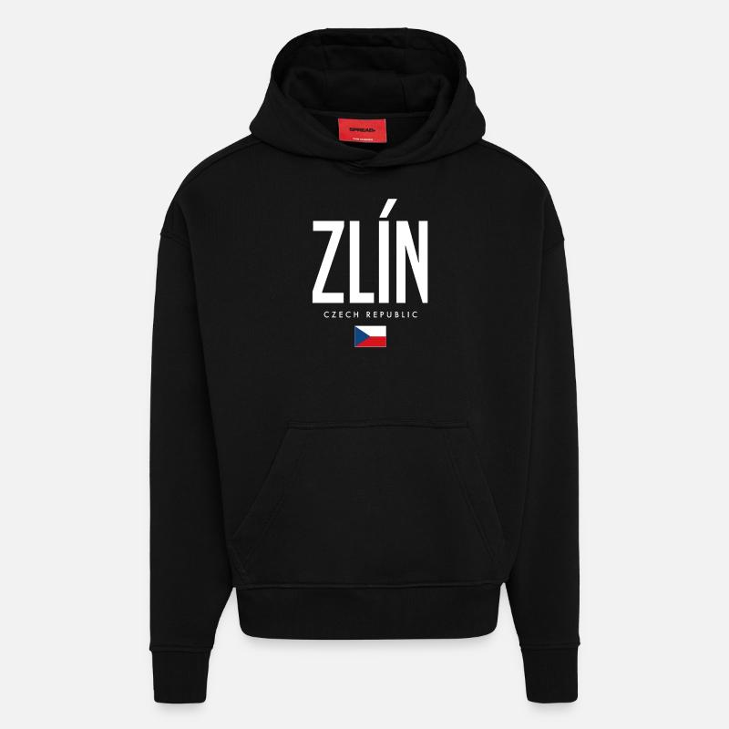 Zlin Tschechien - Hoodie- made by SPREAD - SOLID BLACK