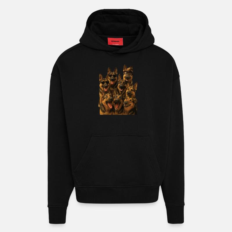 Deutscher Schäferhund - Hoodie- made by SPREAD  - SOLID BLACK