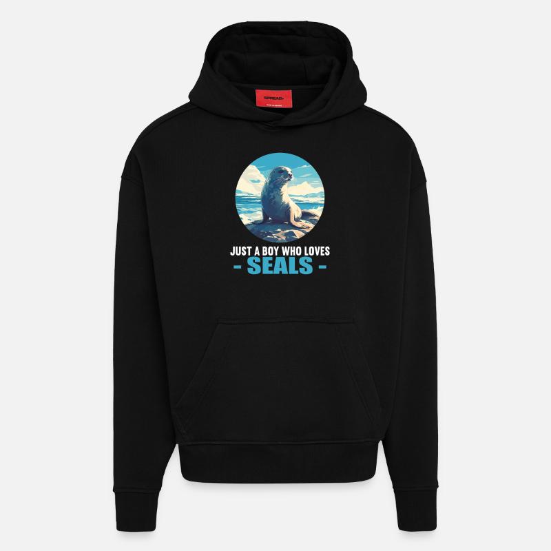 Robben Robbe - Hoodie- made by SPREAD - SOLID BLACK