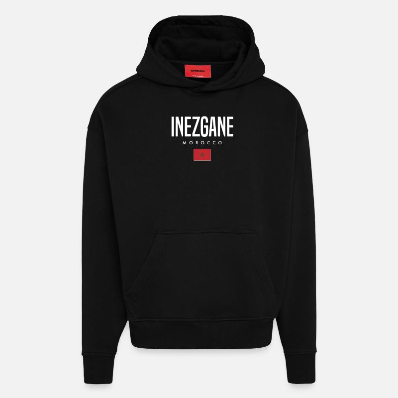 Inezgane Marokko - Hoodie- made by SPREAD  - SOLID BLACK
