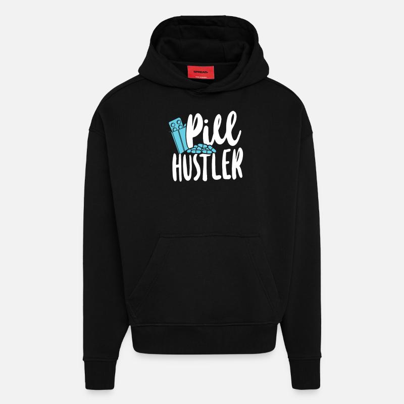 Pharmacy Tech Technician - Hoodie- made by SPREAD  - SOLID BLACK