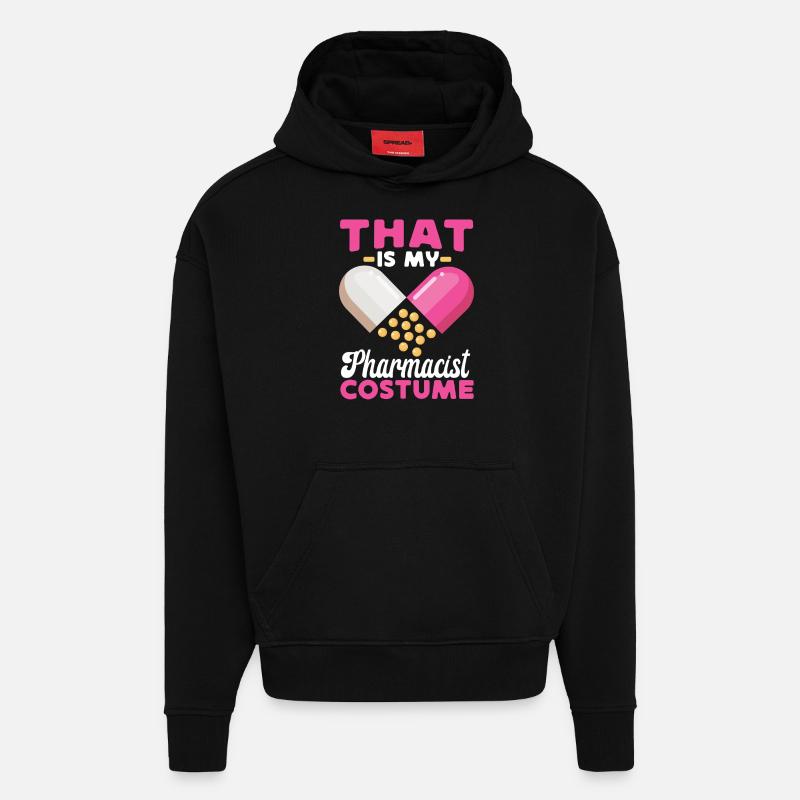 Pharmacy Tech Technician - Hoodie- made by SPREAD  - SOLID BLACK
