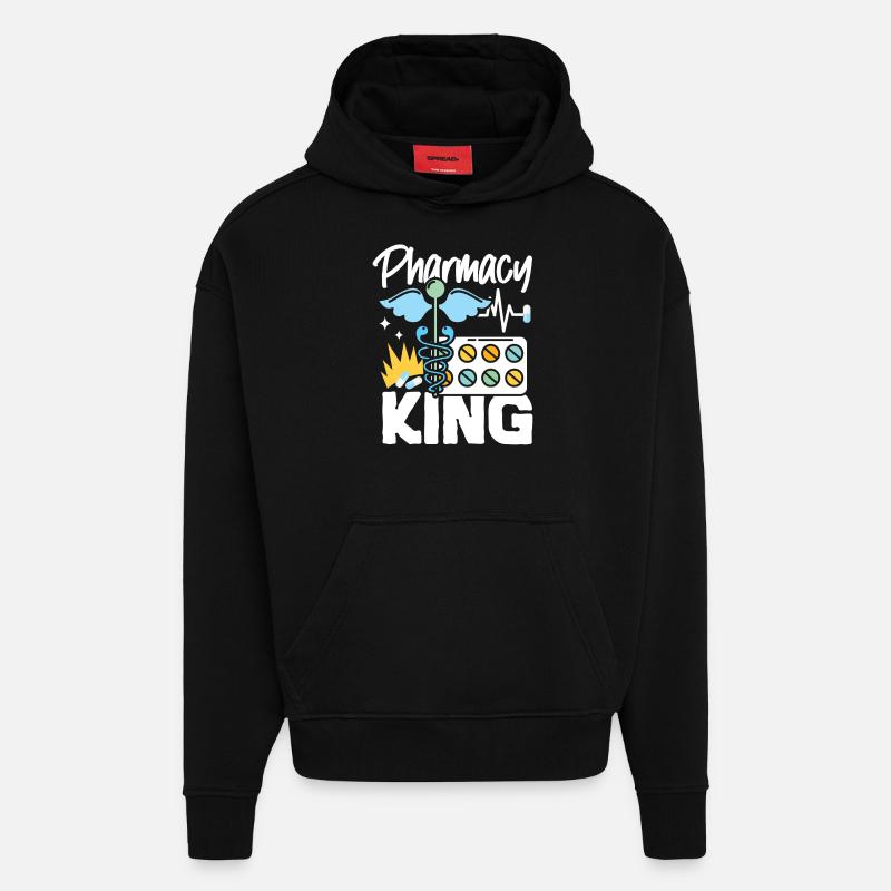 Pharmacy Tech Technician - Hoodie- made by SPREAD  - SOLID BLACK