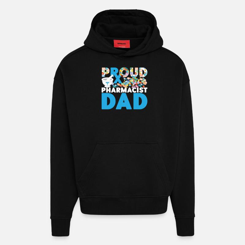 Pharmacy Tech Technician - Hoodie- made by SPREAD  - SOLID BLACK