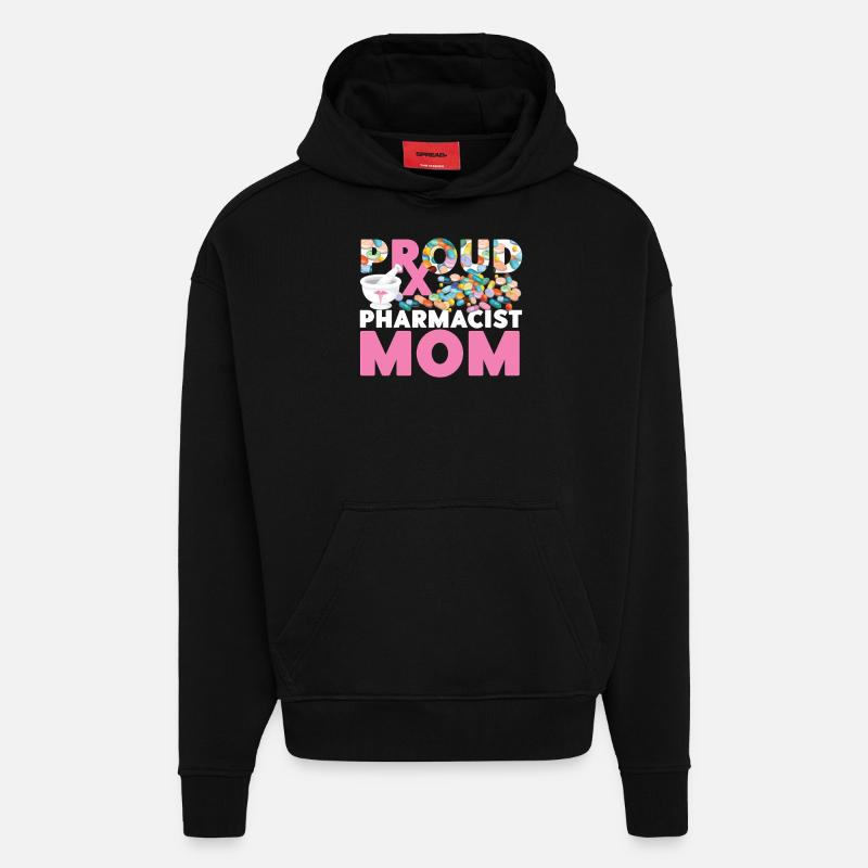 Pharmacy Tech Technician - Hoodie- made by SPREAD  - SOLID BLACK