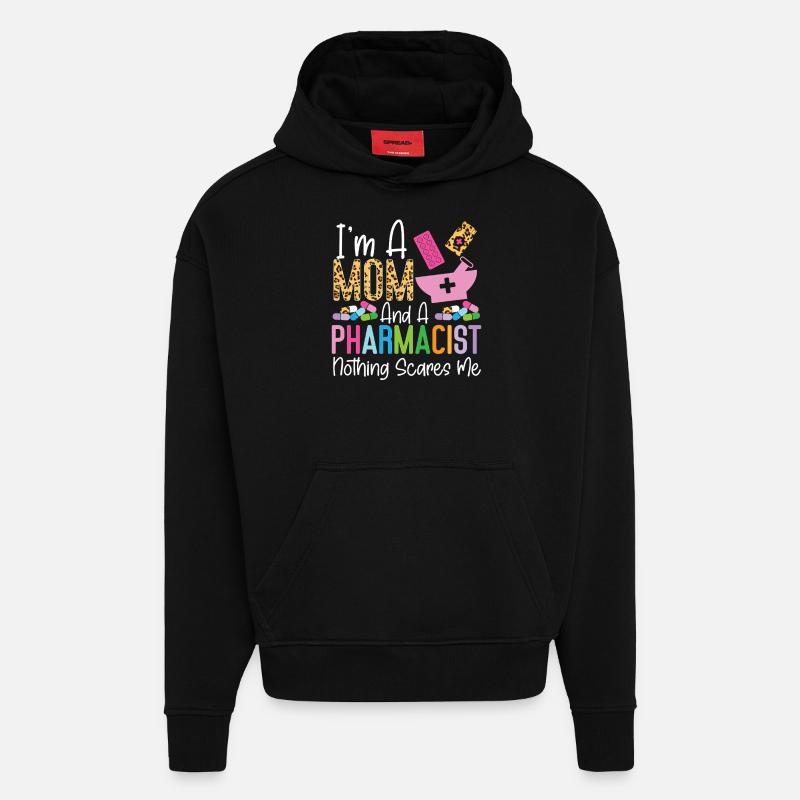 Pharmacy Tech Technician - Hoodie- made by SPREAD  - SOLID BLACK