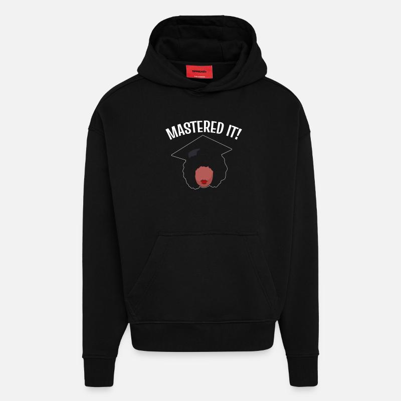 Master Studium Abschlussfeier - Hoodie- made by SPREAD  - SOLID BLACK
