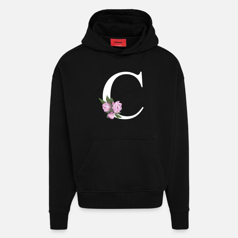C - Hoodie- made by SPREAD - SOLID BLACK