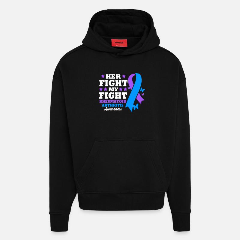 Rheuma Arthritis - Hoodie- made by SPREAD  - SOLID BLACK