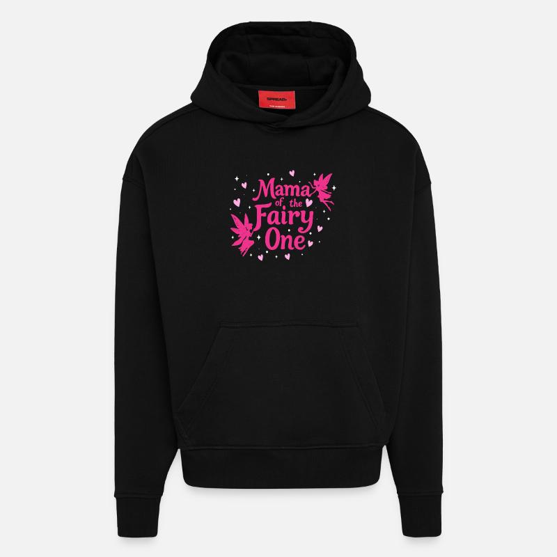 Mama der Fee Eins - Hoodie- made by SPREAD  - SOLID BLACK