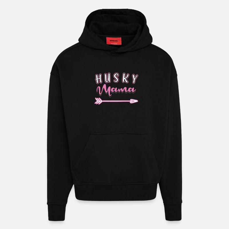 Sibirischer Husky - Hoodie- made by SPREAD - SOLID BLACK