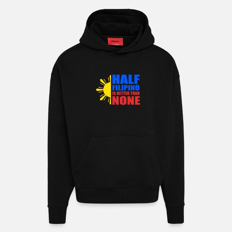 Philippinisch Philippinen - Hoodie- made by SPREAD  - SOLID BLACK