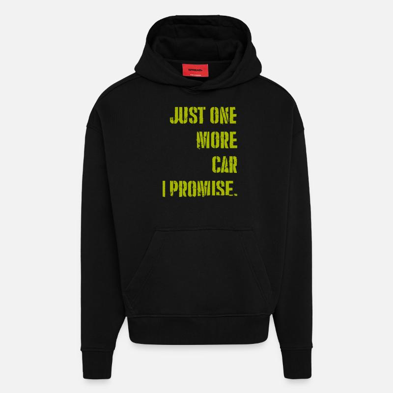 Nur noch ein CAR, versprochen - Hoodie- made by SPREAD  - SOLID BLACK