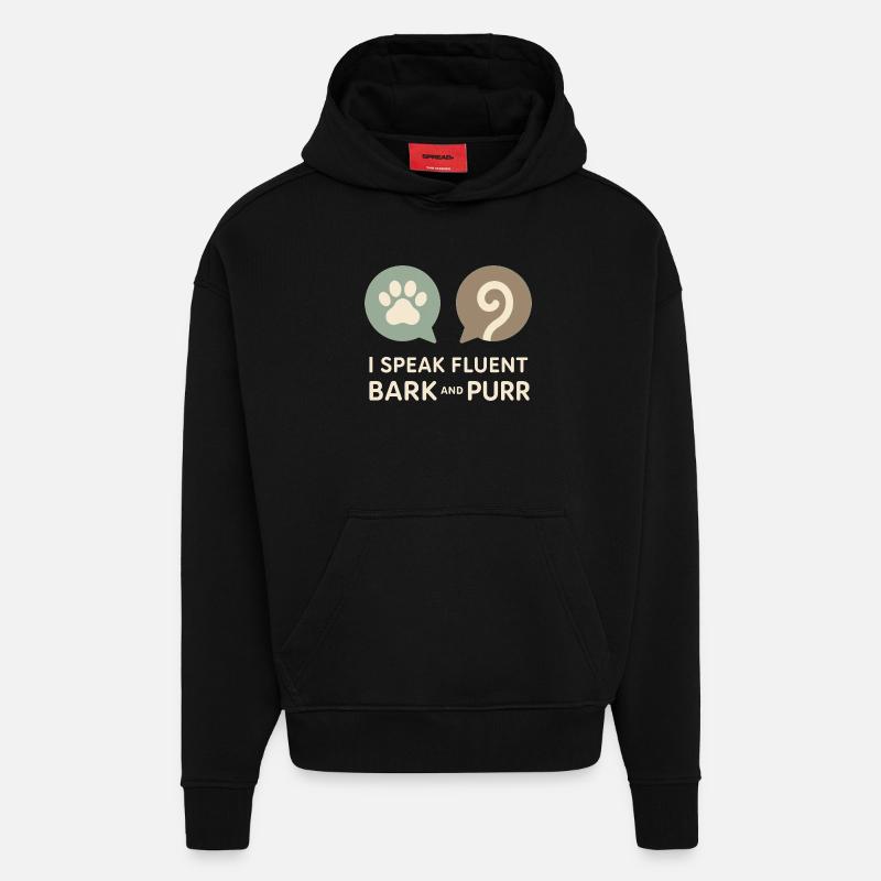 Tierheimmitarbeiter, Tierrettungs-freiwilliger - Hoodie- made by SPREAD  - SOLID BLACK