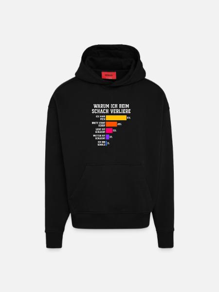 Why I lose at squash Squash - Hoodie- made by SPREAD - SOLID BLACK