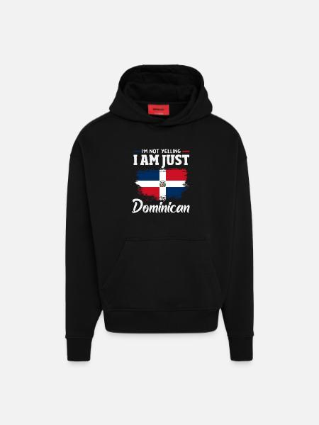 Dominican Republic Flag Dom Rep Pride - Hoodie- made by SPREAD - SOLID BLACK