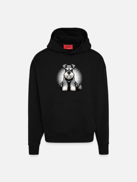 Schnauzer Giant Schnauzer Schnauzer Owner - Hoodie- made by SPREAD - SOLID BLACK