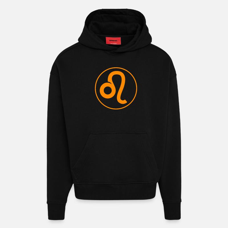 Sternzeichen Löwe - Hoodie- made by SPREAD  - SOLID BLACK