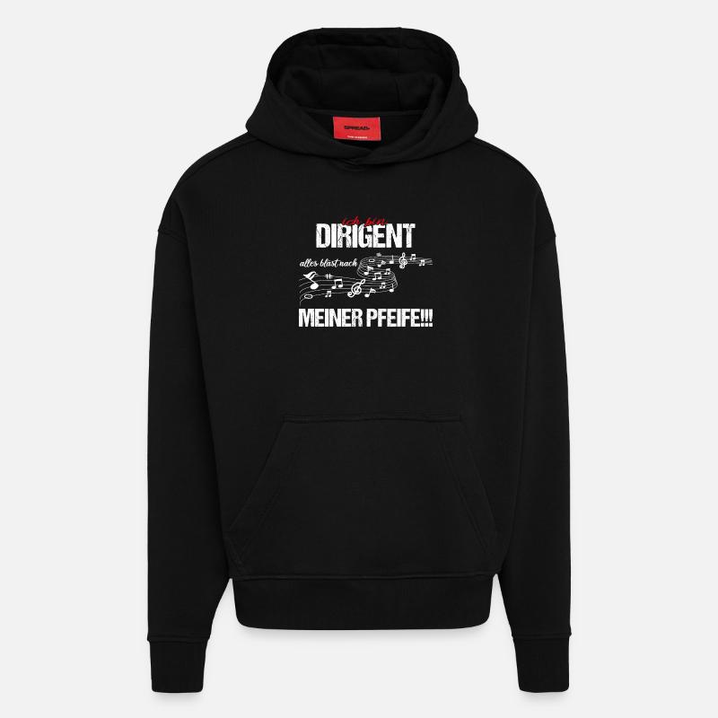 Ich bin Dirigent - Hoodie- made by SPREAD  - SOLID BLACK