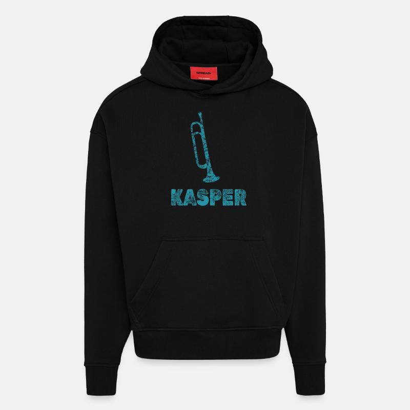 Kasper als Blasmusik - Hoodie- made by SPREAD  - SOLID BLACK