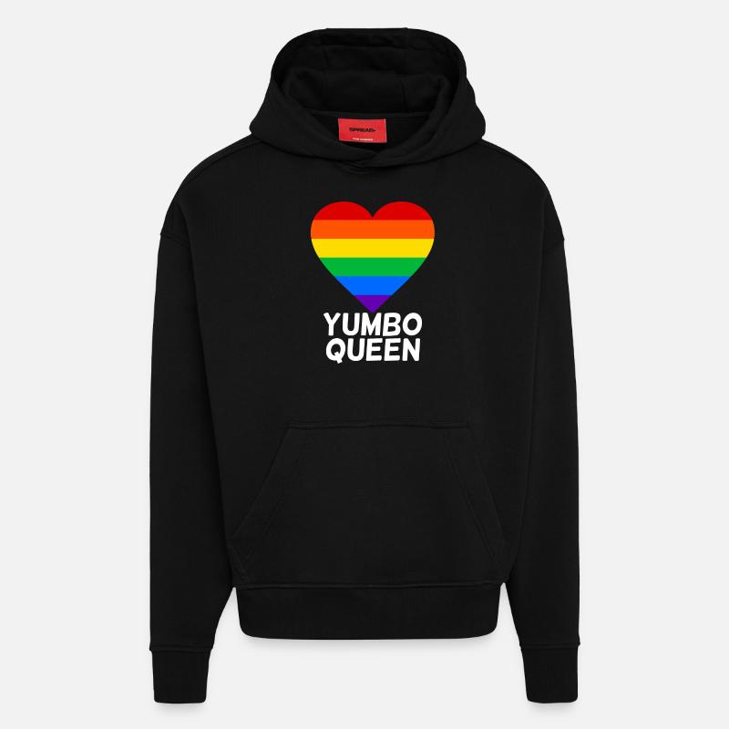 Miambo - Sweat à capuche bio épais oversize fabriqué en UE - SOLID BLACK