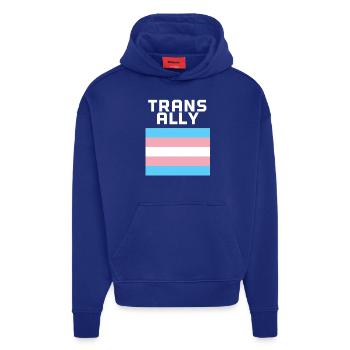 Trans ally - Hoodie- made by SPREAD  - SOLID BLACK - Vorne
